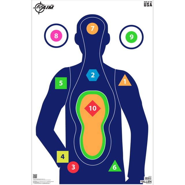 EZ-Aim Command Silhouette Target 23 x 35 50-Pack - Ez-Aim