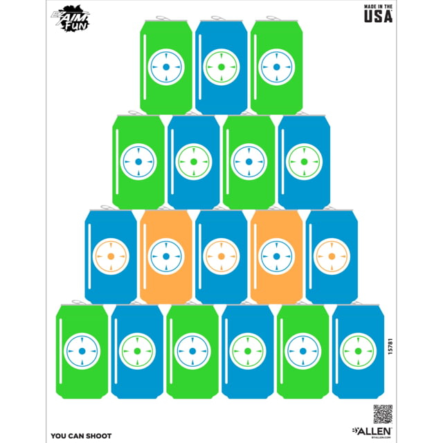 EZ-Aim FUN You Can Shoot Paper Target 24x 19in 4-Pack Multi - Ez-Aim