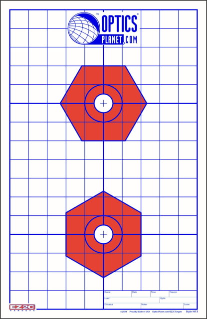 EZ2C Targets OP Exclusive EZ2C Targets Style H13B Red/Blue 25 Pack - Ez2C Targets