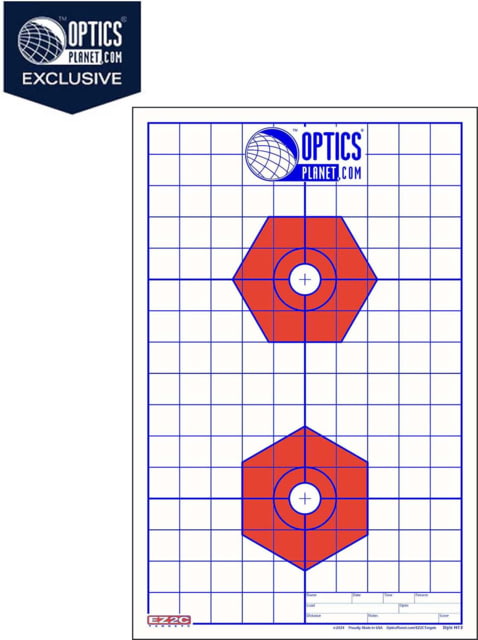 EZ2C Targets OP Exclusive EZ2C Targets Style H13B Red/Blue 25 Pack - Ez2C Targets