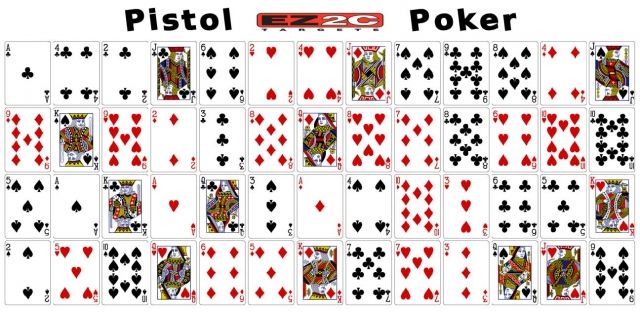 EZ2C Targets Pistol Poker Targets12x18in - Ez2C Targets