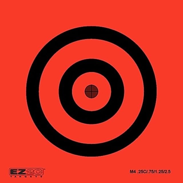 EZ2C Targets Style 4 Mini Targets3.5x3.5inPack of 25 - Ez2C Targets