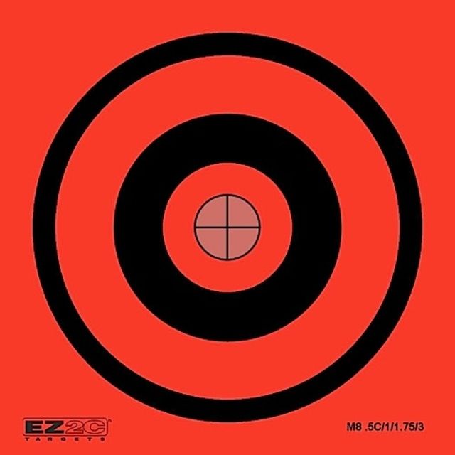 EZ2C Targets Style 8 Mini Targets3.5x3.5inPack of 25 - Ez2C Targets