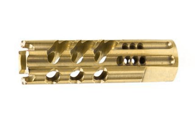 Watchtower Firearms Dragon Slayer Brake .308 TiN Gold - Watchtower Firearms