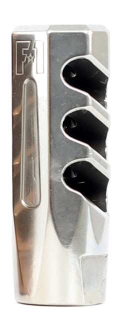 Watchtower Firearms Flat Faced Compensator Muzzle Brake 5.56 Cal 1/2x28 PVD Coated Silver - Watchtower Firearms