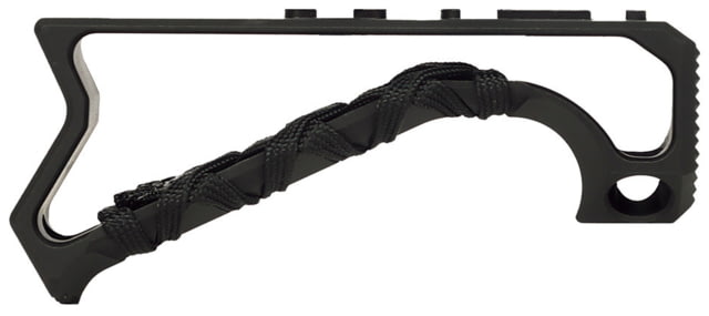 Watchtower Firearms Skeletonized Forward Pistol Grip w/ Paracord M-LOK Black Type III Hardcoat Anodized - Watchtower Firearms
