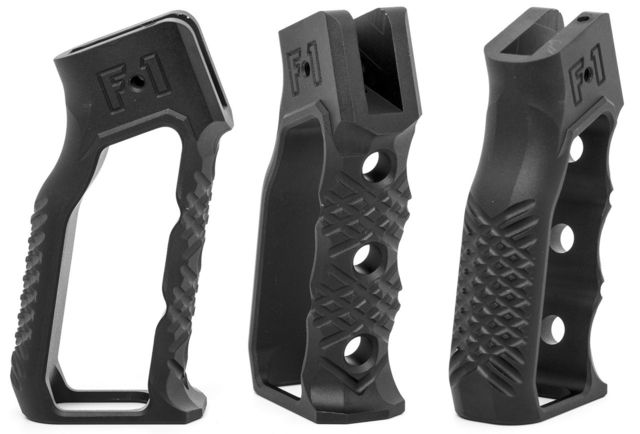 Watchtower Firearms Skeletonized Grip Style 1 Without Finger Grooves Black - Watchtower Firearms