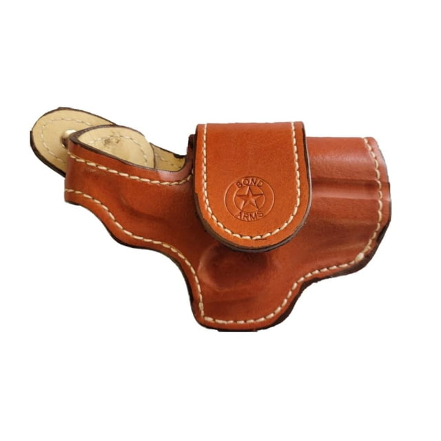 Bond Arms Driving Leather Holster Derringer 4.25in Barrel Tan w/ White Stitching - Bond Arms