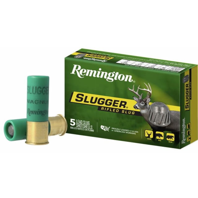 Remington Slugger Rifled Slug 12 Gauge 1 oz 3in Shotgun Slug Ammo 250 Rounds - Remington