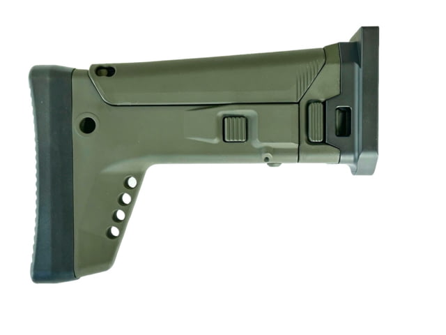 F5 MFG FN Scar F5 Modular Stock System w/ Adapter Olive Drab Green 3in x 6in x10 in - F5 Mfg