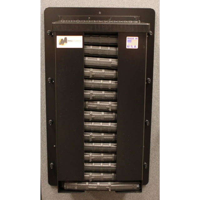 Mag Storage Solutions AR-15 STEEL MAGAZINE DISPENSER - BLACK UP TO 17 STEEL/ALUM MAGS 8C2DB6FE MSS - Mag Storage Solutions