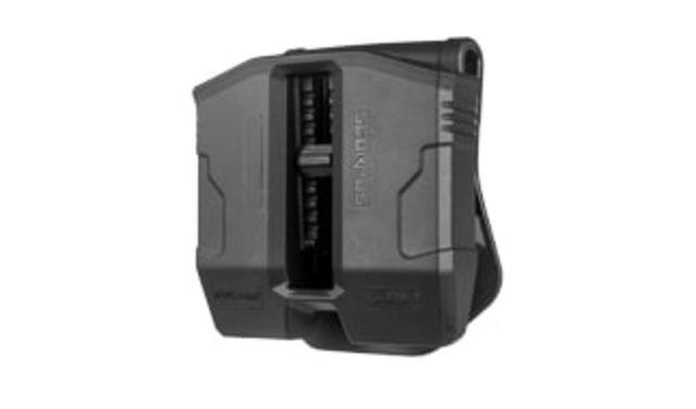 USED Scorpus Double Magazine Pouch for .45/10mm Double-Stack Steel Magazines Paddle and Belt Black SC-PS45B - Fab Defense