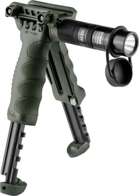 FAB Defense 2nd Gen Bipod-Foregrip with Built-in Tactical Light OD Green - FAB Defense