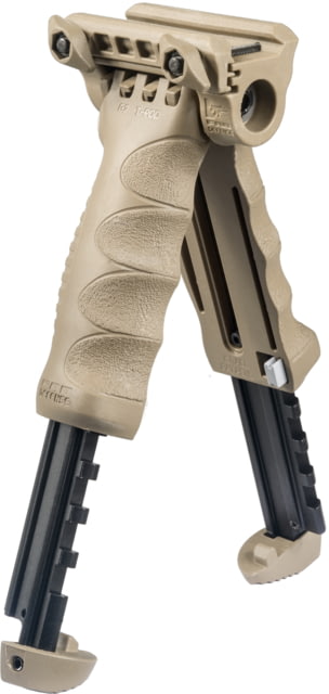 Open Box Dealer Demo FAB Defense Gen-II Vertical Foregrip w/ Integrated Adjustable QR Bipod Flat Dark Earth FX-TPODG2QRT