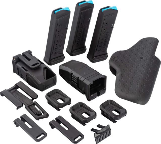FAB Defense Polymer IWB Hoster Kit Glock 19 Right Hand Black 16 Round Pistol Magazine fx-glock19kitb - Fab Defense