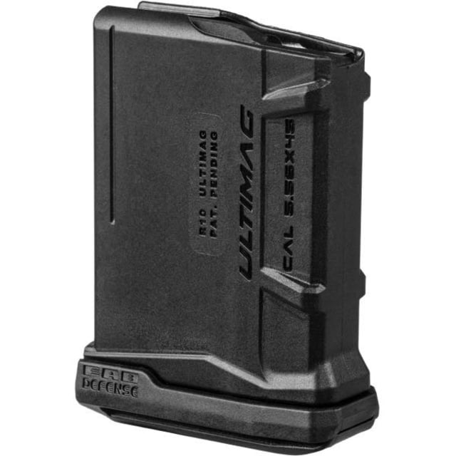  Defense Ultimag 10R 10-Round 5.56 AR-15 Magazine Polymer Black Ammo
