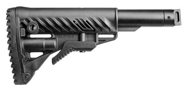 Open Box Dealer Demo FAB Defense M4 Collapsible Buttstock for SAIGA - Joint Black FX-M4SAIGA