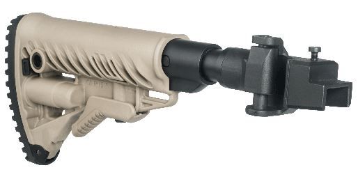 FAB Defense M4 Folding Collapsible Buttstock w/ Shock Absorber for AK47 - Metal Joint - Fab Defense