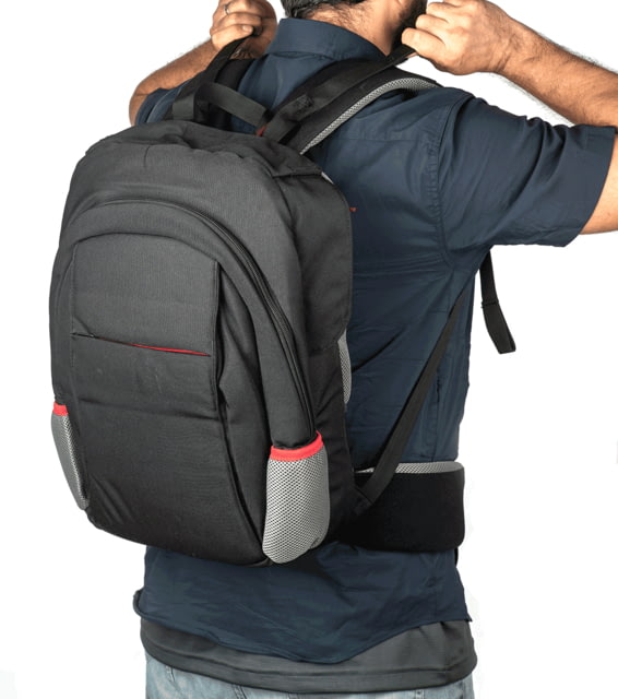 FAB Defense Masada Full Body Armor Bulletproof Backpack/Bulletproof Vest Level IIIA Black/Grey/Red Masada- Val - Fab Defense