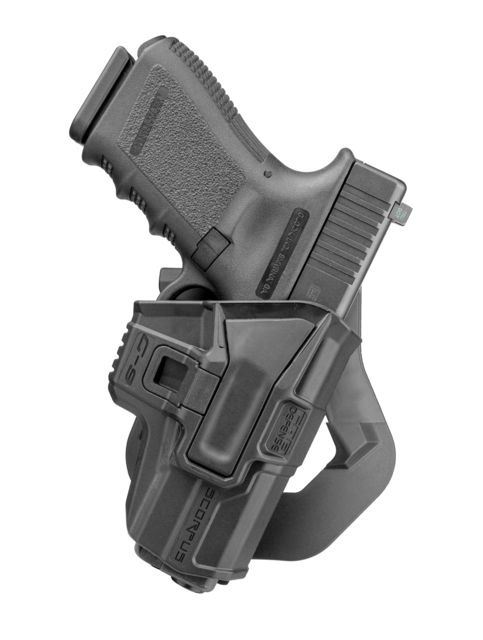 Scorpus Model M24 Holster for IWI IWI Jericho 941F W/Level 2 Retention Paddle Right Hand Black - Fab Defense