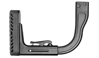 FAB Defense MP5 Tactical Stock for use W/Riot Helmet/Visor Black - Fab Defense