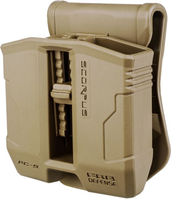 FAB Defense 9mm Steel Magazine Pouch for Steel 9mm and .40 cal Magazines Flat Dark Earth - Fab Defense