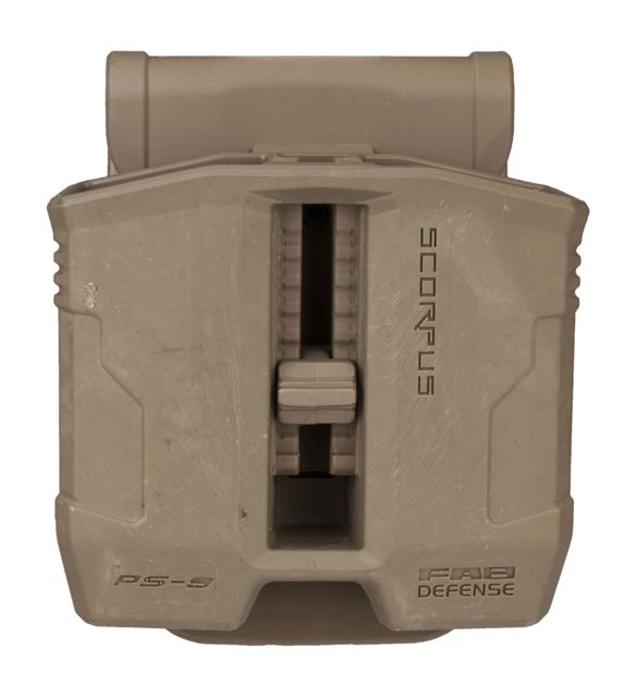 FAB Defense PS-9S Double Magazine Pouch w/Swivel for Steel 9mm and .40 cal Magazines Flat Dark Earth - Fab Defense