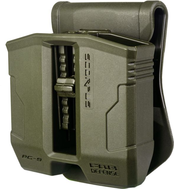 FAB Defense 9mm Steel Magazine Pouch w/Swivel for Steel 9mm and .40 cal Magazines OD Green - Fab Defense
