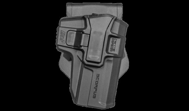 FAB Defense Level 1 Retention OWB Belt/Paddle Holster S&W M&P 9/.40 Full Frame and Pro Models Ambidextrous Hand Black - Fab Defense