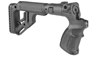 FAB Defense Tactical Folding Buttstock w/ Cheek Riser for Mossberg 500 Black