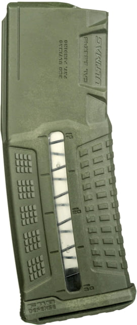  Defense Ultimag AR-15/M16 5.56x45mm NATO 30 Rounds Rifle Magazine Olive Drab Green Ammo