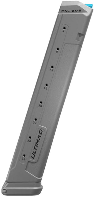 FAB Defense ULTIMAG Glock 19/17 Handguns 32 Rounds Pistol Magazine Grey fx-umagx32gr - Fab Defense