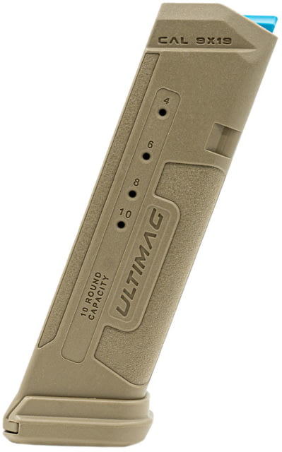  Defense Ultimag Magazine Glock 19 9x19mm 10-Round Flat Dark Earth Ammo