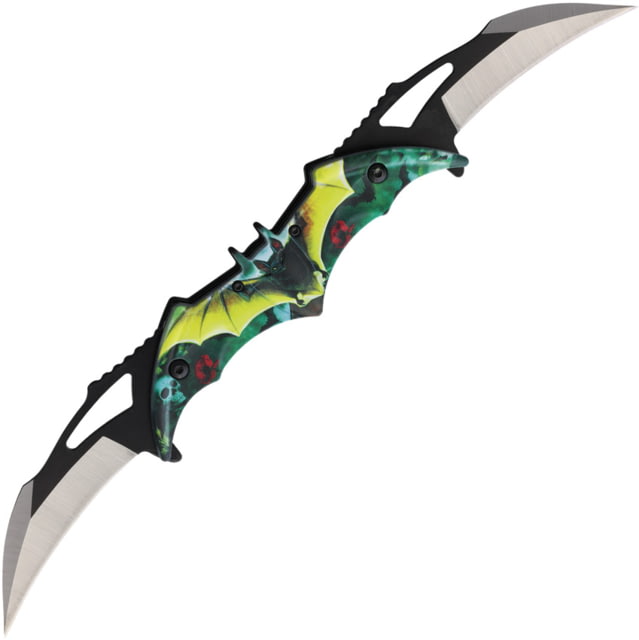Falcon Bat Dual Linerlock A/O Green FLN - Falcon