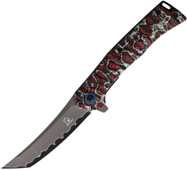 Falcon Linerlock A/O Alum Red/Gray FLN - Falcon