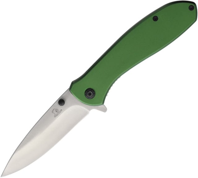 Falcon Linerlock A/O Aluminum Green FLN - Falcon