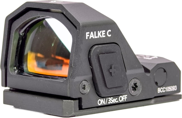 Falke Model C 1x26.5mm Ultra Robust Compact Reflex Sight Clear Visible 3 MOA Dot Reticle Black One Size - Falke