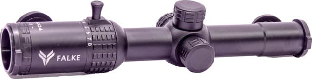 Falke TAC 1-8x24mm Rifle Scope 30mm Tube Second Focal Plane MilDot Reticle Black One Size - Falke