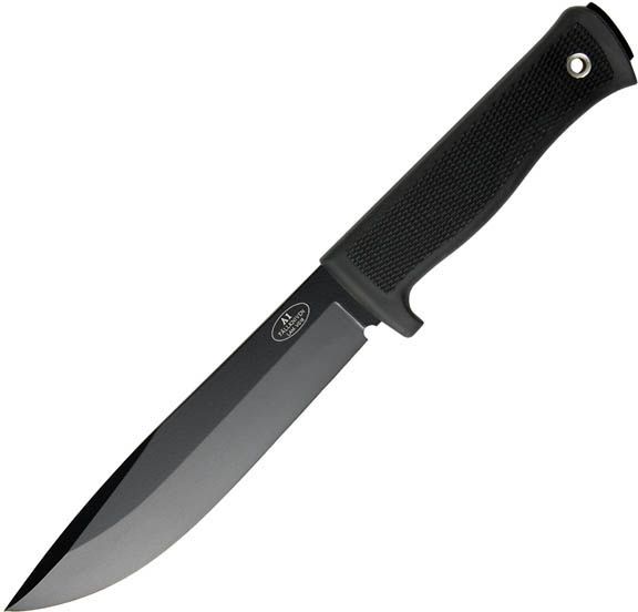 Fallkniven A1 Kraton Handle Black Blade Plain Zytel Sheath FK-A1BZ - Fallkniven