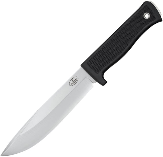 Fallkniven A1 Survival Knife Left Hand Fixed Blade Knife 11in Overall 6.13in Satin Laminate Vg-10 SS Blade Black Checkered Kraton Handle Left Hand - Fallkniven
