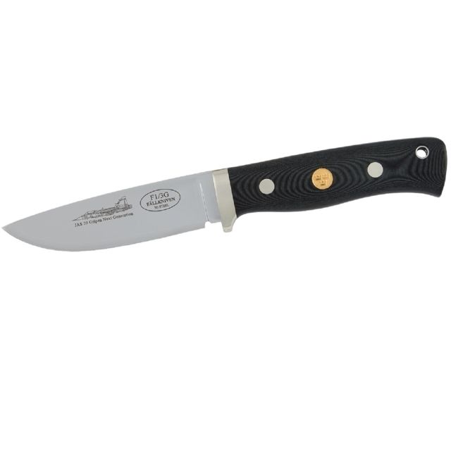 Fallkniven F1/3G Fixed 3.9in Blade Knife with Black Micarta Handle - Fallkniven