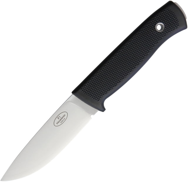 Fallkniven F1 Military Survival Knife 8.5in Overall 4in Satin Laminate Cobalt Steel Drop Point Black Checkered Kraton Handle Black Zytel Sheath - Fallkniven