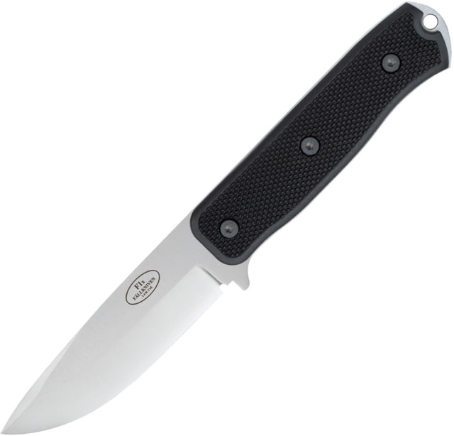 Fallkniven F1x Survival Knife 4" satin finish laminate cobalt steel blade Black textured thermorun handle - Fallkniven