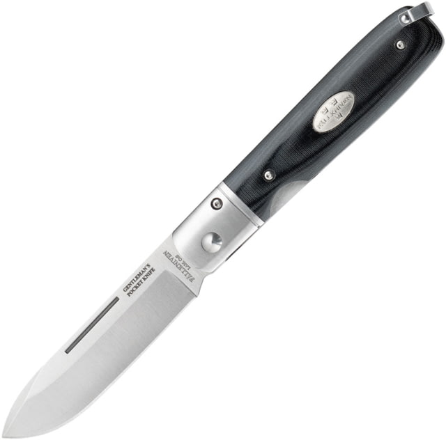 Fallkniven GP Linerlock Black Micarta Folding Knife 3" satin finish laminate cobalt steel blade Black micarta handle - Fallkniven