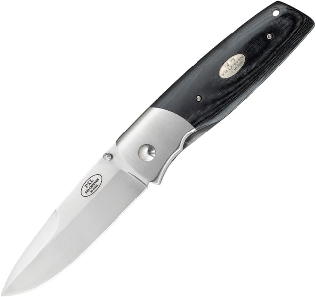 Fallkniven PXL Linerlock Black Micarta Folding Knife 3.38" satin finish 3G steel blade Black micarta handle - Fallkniven