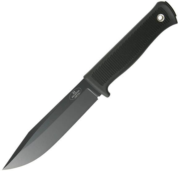 Fallkniven S1 Thermorun Handle Black Blade Plain Leather Sheath FK-S1BL - Fallkniven