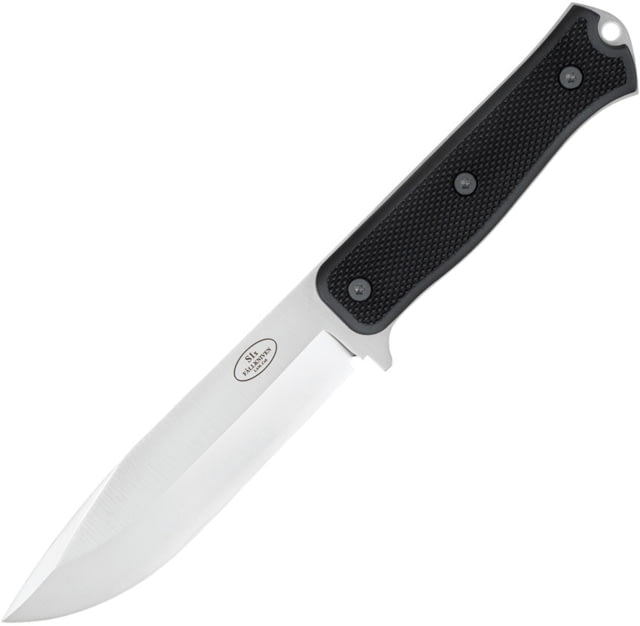 Fallkniven S1x Survival Knife 5" satin finish laminate cobalt steel blade Black textured thermorun handle - Fallkniven