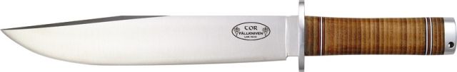 Fallkniven Tor - Northern Fixed Blade Knife 10in Stainless Blade Stacked Leather Handle FNNL1 - Fallkniven