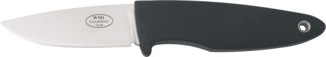 Fallkniven WM1 Sporting Knife Fixed Blade Knife 2.75in StainlessDrop Point Black Thermorun Elastomer Handle FN6K - Fallkniven