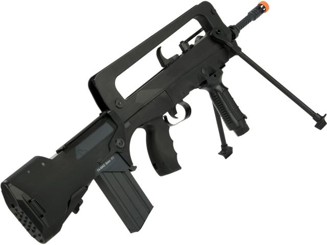 Famas Officially Licensed FAMAS F1 EVO Full Size Airsoft AEG with MOSFET Civilian version by Softair Black Large - Famas